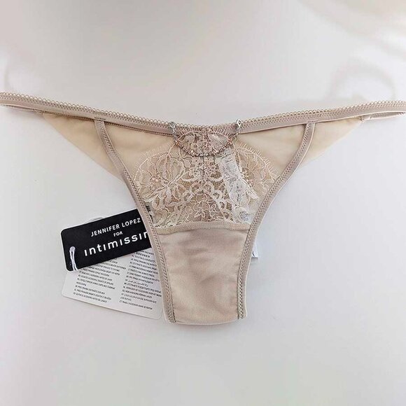 Sexy - Luxe String From Jennifer Lopez’s Intimates Collection in Beige - Picture 3 of 12